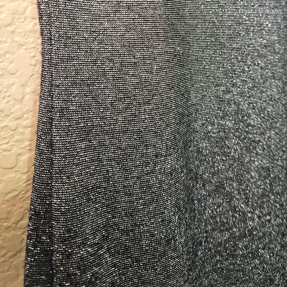 Generation LOVE MED Sparkly Midi/Mini T-Shirt Dress Faux Leather Sleeves - Picture 9 of 13